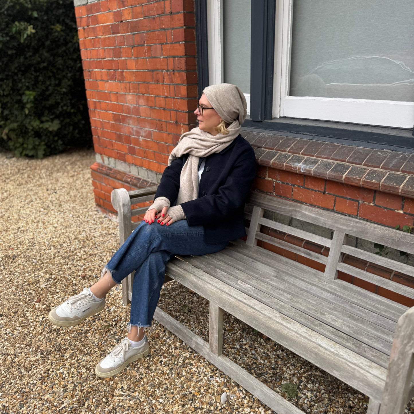 Cashmere Travel Wrap - Sand