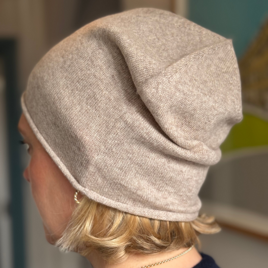 Beige Cashmere Hat