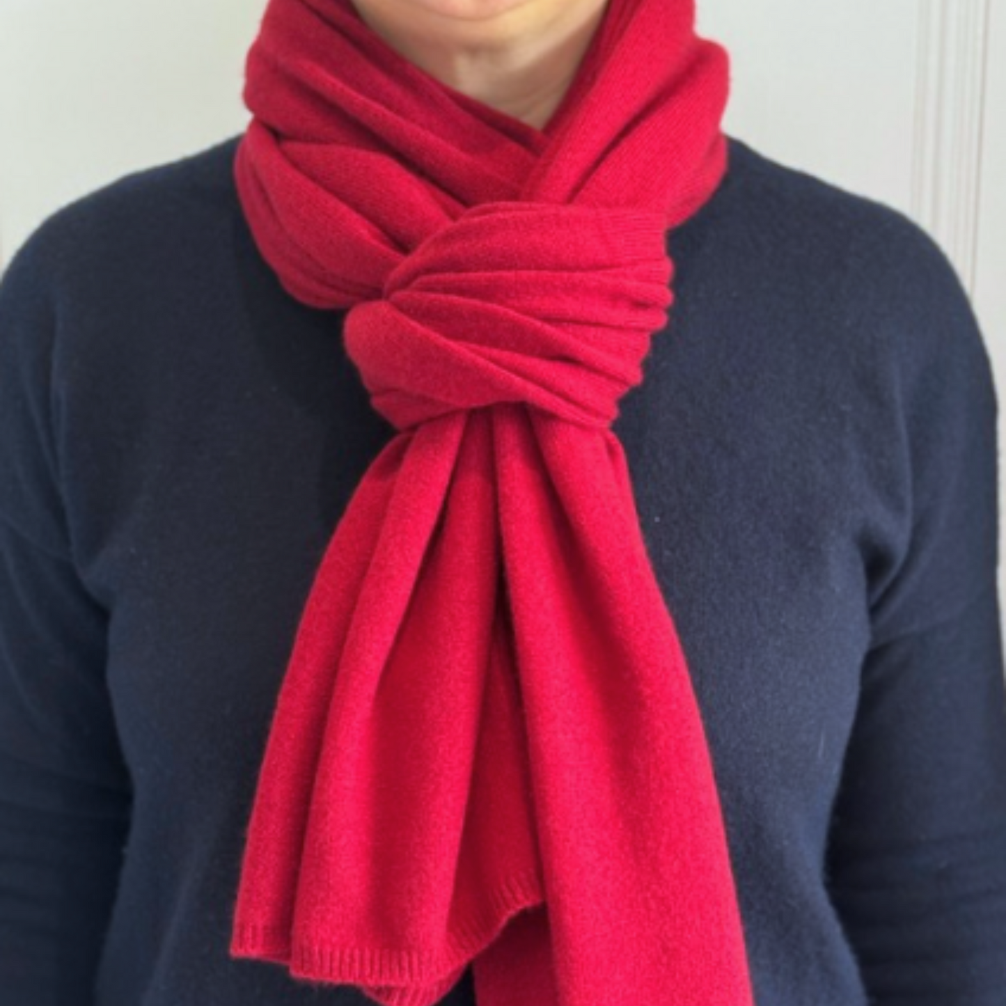 Burgundy Cashmere Scarf travel wrap